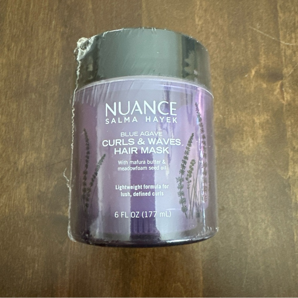 Nuance Salma Hayek Blue Agave Curls Waves Hair Mask Lightweight 6fl Oz New 💜